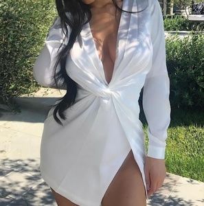 Fashion Nova White Kylie Dress